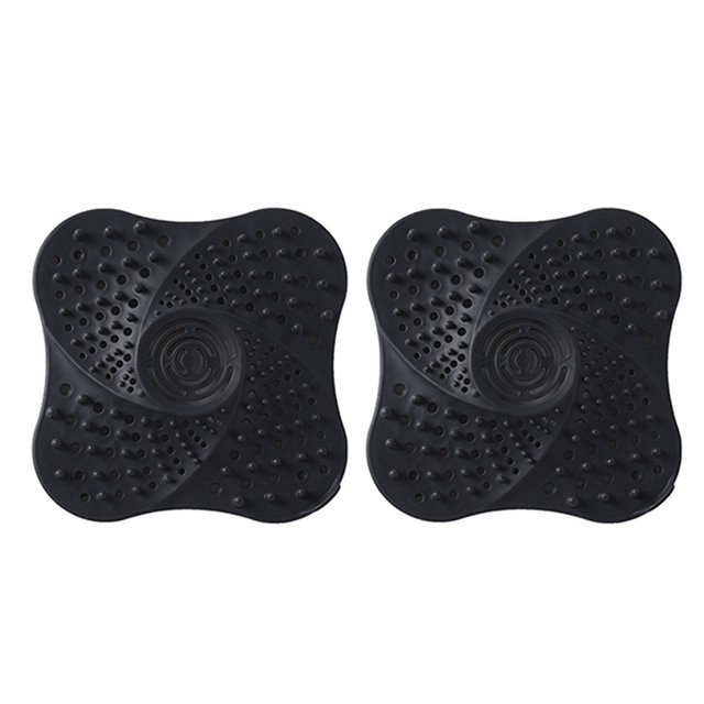 Recogedor de cabello Inteprter para ducha y fregadero filtro de desechos de alimentos negro