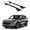 Black, variant on ERKUL Roof Rack Cross Bars for Ford Escape 2020-2025 | Aluminum Crossbars with Anti Theft Lock for Rooftop | Compatible with Flush Rails - Silver