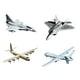 thumbnail image 2 of 4 piezas DIY Airplane Crafts Kit de construcción de Conjunto de adornos de juguetes interactivos para niños Modelo de aviones para adultos, 2 of 8
