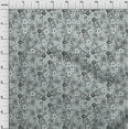 thumbnail image 4 of oneOone Viscose Chiffon Grayish Blue Fabric Asian Block Floral Diy Clothing Quilting Fabric Print Fabric By Yard 42 Inch Wide, 4 of 4