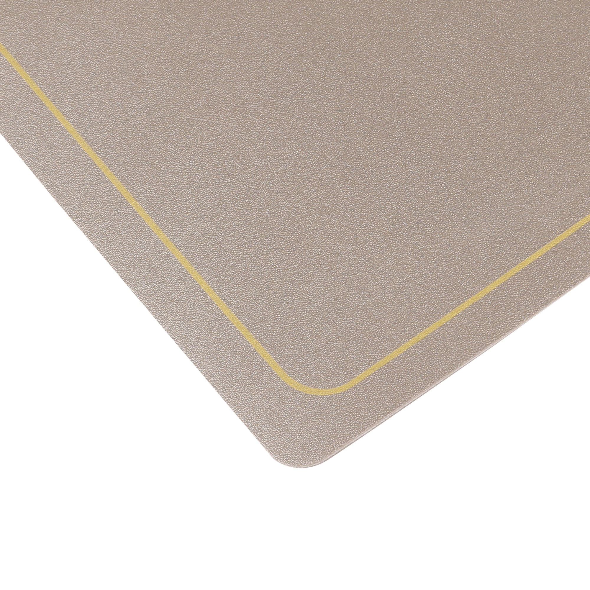 Unique Bargains Set of 6 Heat Resistant Faux Leather Placemats for Kitchen Dining Room Champagne