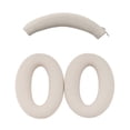 thumbnail image 1 of For Sony WH-XB910N Headphone Head Beam + Earpad Covers Set Silicone Protective Sleeve - Black, 1 of 5