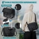 thumbnail image 5 of Mochila para Camara Fotografica Profesiones Mochila Fotografia con Divisores Desmontables y Cubierta de lluvia Impermeable Antirrobo Estuche Bolsa Camara Compatible con DSLR Canon Nikon Sony, Negro, 5 of 7