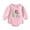 Pink, variant on Boys Embroidered Letter Long Sleeve Bodysuit Snap Crotch Romper Piece Outfit Daily Casual Spring Summer, 12-18M, Green