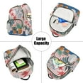 thumbnail image 5 of FORMRS Mini Backpack Purse for Women Travel Daypack Casual Shoulder Bag, Flowers and Leaves, 5 of 7