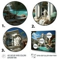 thumbnail image 3 of Designart "Fountain Fontana Italy Trevi painting" Landscapes Floater Framed Canvas Print, 3 of 7