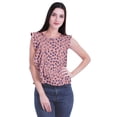 thumbnail image 1 of Moomaya Hauts en Jersey de Coton pour Femmes Sans Manches Imprimé Col Rond Tenue Décontractée, 1 of 4