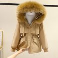 thumbnail image 3 of Chaqueta de algodón versátil de felpa para mujer, versión coreana, chaqueta corta de algodón, chaqueta suelta, chaqueta de algodón, 3 of 5