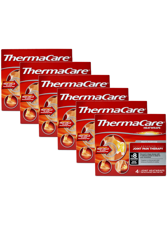 ThermaCare Heatwraps 8 Hour Advanced Join Pain Therapy 4 Each Pack of 6
