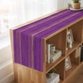 thumbnail image 6 of Purple Wood Grain 60 Inch Table Runner, Farmhouse Plank Retro Country Farmhouse Dresser Scarf Cotton & Linen Tablerunner for Dining/Kitchen Island/Holiday Party Décor 13" x 60", 6 of 9