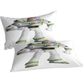 thumbnail image 5 of Houkig Buzz Lightyear Housse de Couette Ensemble de Literie Personnages d'Anime Ultra Doux Réversible Respirant Imprimé 3d Microfibre Housse de Couette Protecteur, 5 of 5