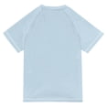 thumbnail image 6 of FORMRS Boys Rash Guard Short Sleeves Swim Shirt Quick Dry UPF 50+ Sun Protection, Sizes 3-12T, Blue Floral, 6 of 6