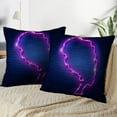 thumbnail image 4 of LALILO Throw Pillow Covers Afro Retro Girl Neon Sign African Cushion Cover 18" x 18", 2 Pack, 4 of 6