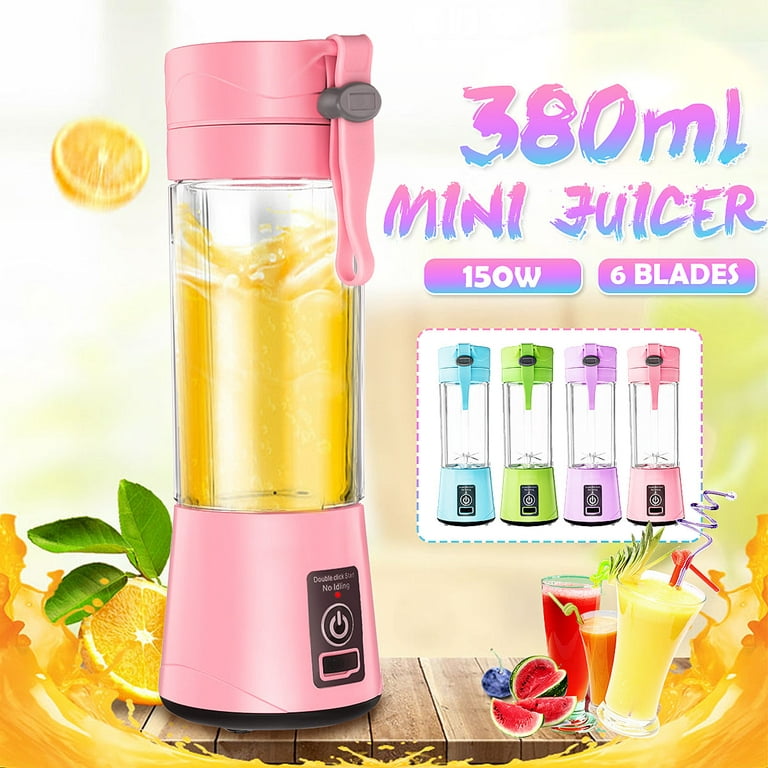Buy 380ml Portable Juicer Electric USB Rechargeable Smoothie Blender  Machine Mixer Mini Juice Cup Maker fast Blenders food processor by Just  Green Tech on Dot & Bo