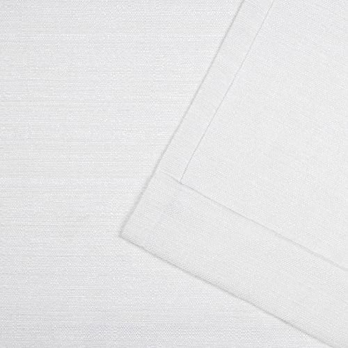 Nicole Miller Mellow Slub Textured Hidden Tab/Rod Pocket Top Light Filtering Curtain Panel Pair, 54"x108", Winter