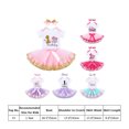 thumbnail image 7 of FYMNSI Baby Girl My 1st First Birthday Cake Smash Outfit Elephant Zoo Animal Tutu Set One Year Old Party Cotton Short Sleeve Romper Skirt Headband Set 1 Year Pink + Golden, 7 of 7