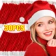 thumbnail image 2 of 1-30 piezas de sombreros navideños no tejidos, sombreros de Papá Noel para adultos y niños, gorros navideños rojos, decoración para fiestas de Año Nuevo, regalos, 2 of 5