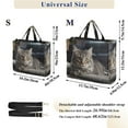 thumbnail image 3 of Cat Floor Sofar Corduroy Tote Bag Handbag Large Messenger Bag Shoulder Crossbody Zipper Bag Purse, 3 of 8
