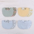 thumbnail image 4 of RYUJNDK Double Sided Baby Bibs Thick Layer Burp Cloth Bib for 0-3Y Infant Gender Neutral Drooling Bib Newborns Shower, 4 of 19