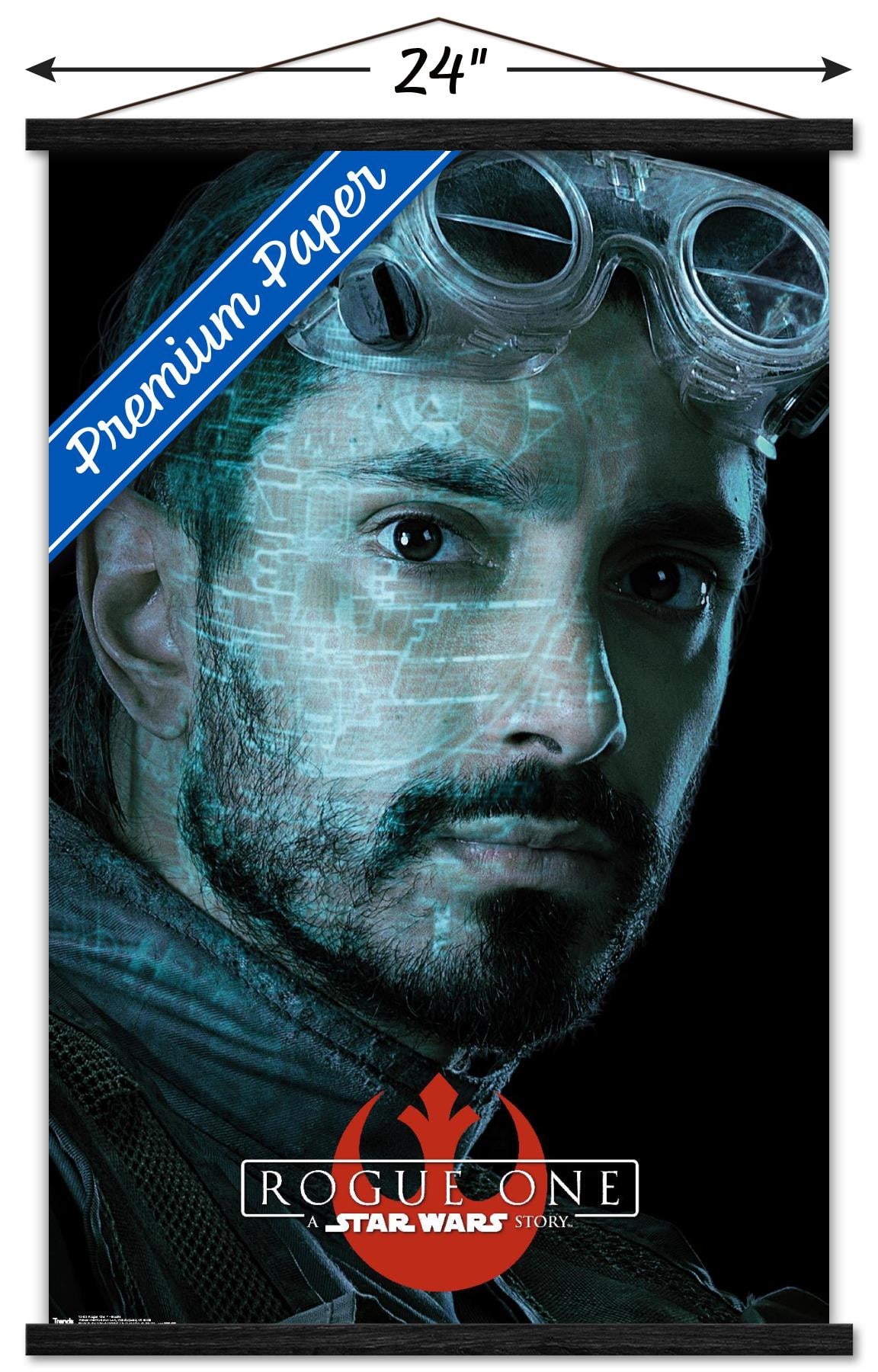 Star Wars: Rogue One - Bodhi Wall Poster with Wooden Magnetic Frame, 22.375" x 34"