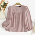 thumbnail image 3 of ZANZEA Women Cotton Long-sleeve Shirt Blouse Solid Color Fashion Top, 3 of 13