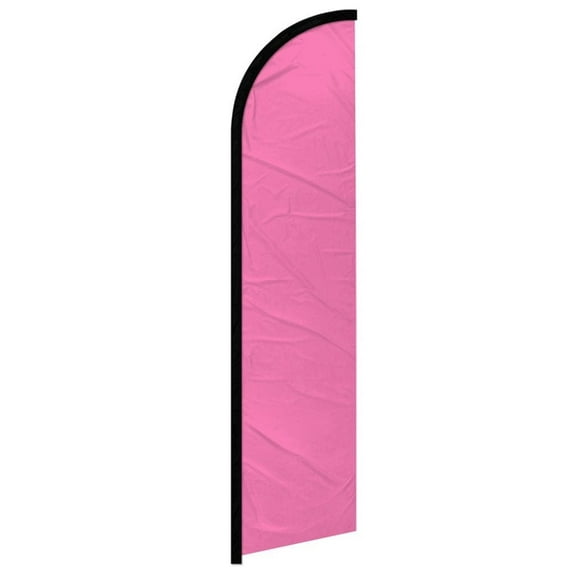 Pink Solid Color Windless Banner Flag