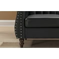 thumbnail image 4 of Uspridefurniture Faux Leather Loveseat, Black, 4 of 5