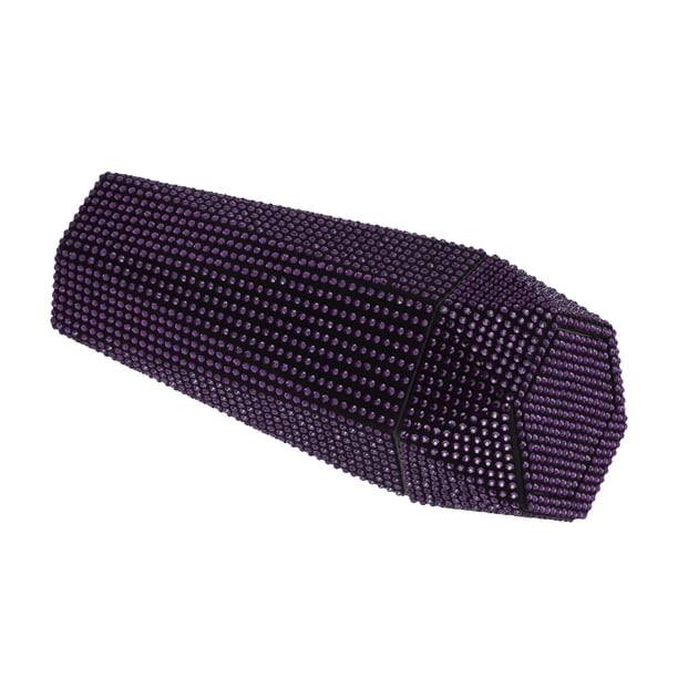 Bote de basura para automóvil Unique Bargains con strass, portátil, para portavasos de automóvil, bote de basura de plástico, 1 pieza, púrpura