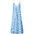 thumbnail image 1 of Pompotops Robe Longue Maxi Sans Manches à Col Rond Imprimé pour Femmes Grande Taille, 1 of 4
