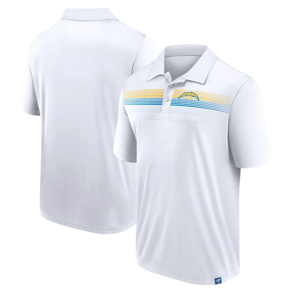 Men's Fanatics White Los Angeles Chargers Big & Tall Sublimated Polo