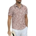 thumbnail image 4 of Iceglad Men's Hawaiian Shirt Short Sleeve Casual Button Down Shirt for Men Printed Summer Beach Shirt, 4 of 5