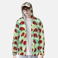 thumbnail image 2 of Fotbe Red Ladybugs And Leaf Chaqueta con Protección Solar UPF 50+ para Hombre y Mujer, Camisa con Capucha y Bolsillos-Large, 2 of 7