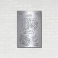 thumbnail image 3 of Luxe Metal Art 'Baseball Glove Blueprint Patent White' Metal Wall Art, 24"x36", 3 of 7