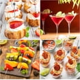 thumbnail image 4 of 30 púas de cóctel, brochetas de aperitivo de acero inoxidable, brochetas de cóctel limpiables y reutilizables, palillos de dientes para alimentos y bebidas (4 pulgadas), 4 of 5
