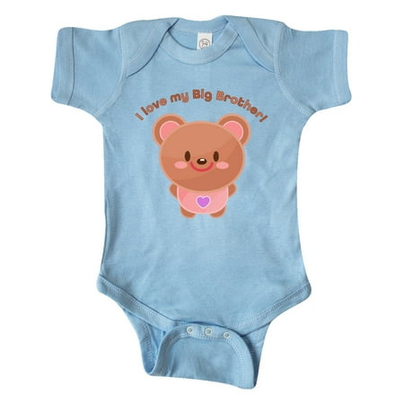 

Inktastic I Love My Big Brother- cute baby bear Gift Baby Boy or Baby Girl Bodysuit