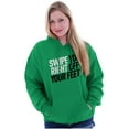 thumbnail image 3 of Swipe You Right Off Your Feet Dating Unisex Plus Fleece Graphic Hoodie Brisco Brands 2X, 3 of 4