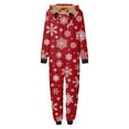 thumbnail image 3 of Nituyy Matching Christmas Pajamas for Family, Funny Holiday Cute Let It Snow Print Tops and Plaid Pants Xmas Sleepwear Pjs Set, 3 of 4