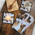 thumbnail image 5 of German Shepherd Kitchen Oven Mitt and Pot Holder Sets 4 Pcs for Baking, Cooking and Grilling, Heat Resistant Up To 392 °F, 5 of 7