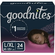 Goodnites Girls' Bedwetting Underwear, L/XL, 24 Ct