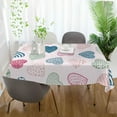 thumbnail image 6 of GZHJMY Valentine's Day Love Heart Tablecloth, Rectangle Waterproof Washable Polyester Table Cover for Picnic Dinner Holiday Party Decor, 54 x 54 Inch, 6 of 7