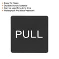 thumbnail image 4 of Unique Bargains Push Pull Porte Signe Acrylique Autocollant Carré Noir/blanc 4 Pack, 4 of 6