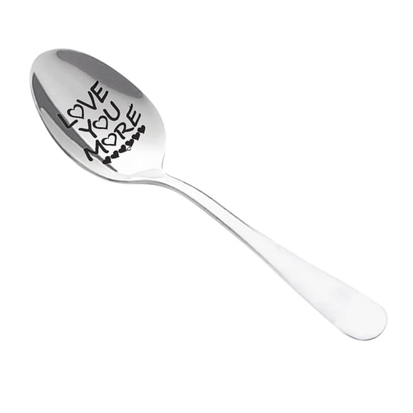 Dinnerware Set Engraved Spoon Best Present for Husband Madam Family and Friends Tableware Tableware,Cutlery Set,Ceramic Plates,Porcelain Bowls,Stainless Steel Utensils,Flatware Set,Kitchen Dining Set