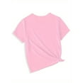 thumbnail image 2 of Birthday Girl" Pink Bow Print Cotton Tee for Girls - Soft & Comfortable Round Neck Short Sleeve Casual Top, Perfect for Summer Celebrations, Girls Shirts, 2 of 6