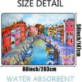 thumbnail image 2 of Coolnut Lightweight Soft Area Rugs 63 x 48 in, Watercolor Italy's Landscapes Floor Mat for Kids Playing Room Hardwood Floor Living Room Nursery Rugs, 2 of 6
