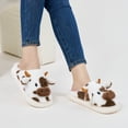 thumbnail image 7 of Ecetana Fuzzy Slippers for Women Cute Cow House Slippers Non-Slip Home Shoes with Memory Foam, 7 of 7
