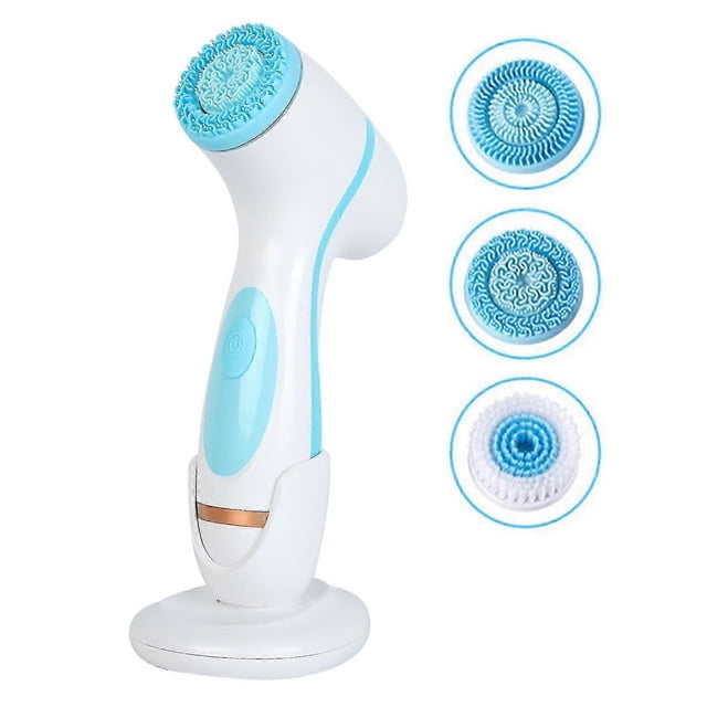 25-26 Electric Silicone Facial Cleansing Brush, Waterproof, Rechargeable, Deep Pore Cleaning, Skin Massage for Daily Use, Beauty Tool