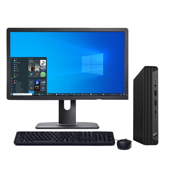 Restored HP ProDesk G6 Micro PC| Windows 11 | Intel i5 10th gen Processor | 8GB RAM | 256GB SSD | 22" LCD (Refurbished)