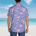 thumbnail image 4 of Fuzoiu Butterflies And Flowers Print Hawaiian Shirt for Men, Summer Beach Casual Short Sleeve Button Down Shirts, Men’s Beach Summer Shirts with Pocket,3X-Large, 4 of 7