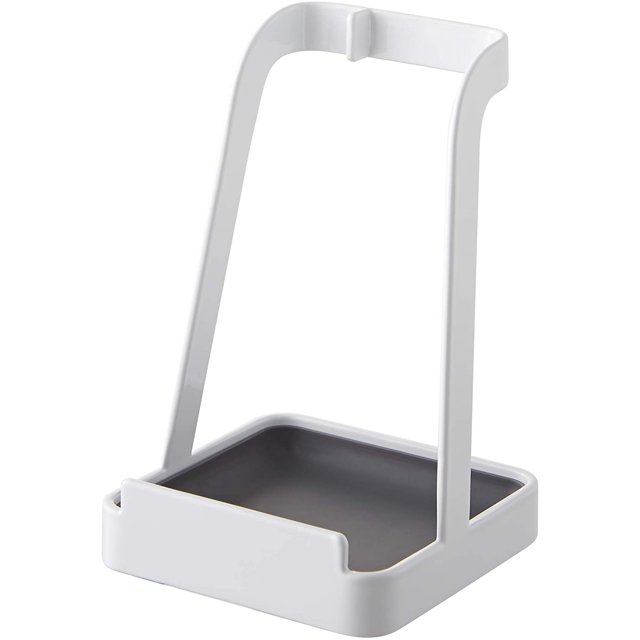 Tower Ladle Holder-Lid Stand para utensilios de cocina, negro Fokelyi WMZL-752-2