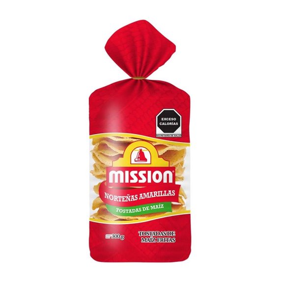Tostadas Mission norteñas amarillas 300 g